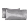 thumbnail image 1 of 2-Pack Queen Satin Pillowcases, Grey, 1 of 7