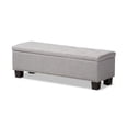 thumbnail image 1 of Banc de Rangement Hannah en Beige Grisâtre, 1 of 8
