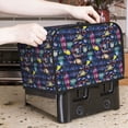 thumbnail image 6 of KLL Sea Inhabitans and Herb Print 2 Slice Toaster Dust Covers Kitchen Small Appliance Cover with 2 Pockets,Can hold Jam Spreader Knife & Toaster Tongs (11.4 x 7.9 x 7.5), 6 of 6