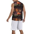 thumbnail image 5 of Gaeub Butterfly Sitting on a Flower Men's Mesh Basketball Jersey, Quick-Drying Sleeveless Top S-4XL, Loose Muscle Tank Top -XX-Large, 5 of 9