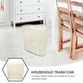 thumbnail image 3 of HEATSHAKING Compact Clear Plastic Trash Can for Bathroom and Bedroom Sturdy Wastebasket, 3 of 8