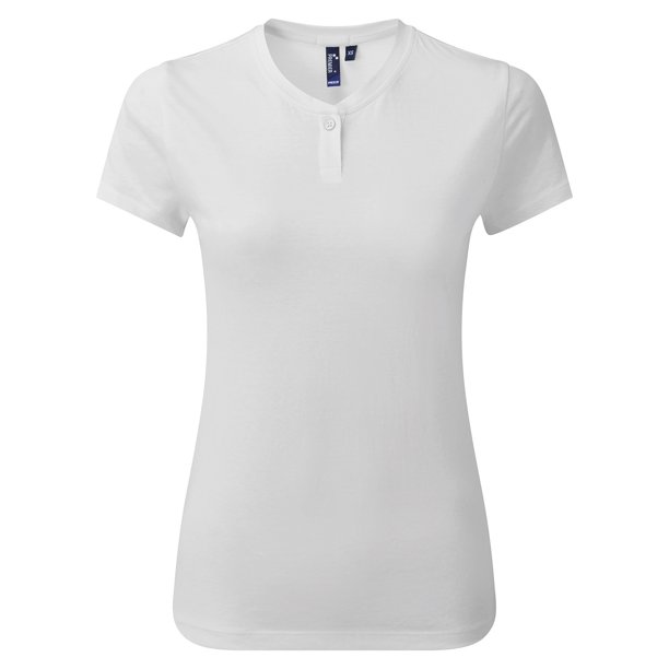 Premier - Camiseta Comis de Sostenible para Mujer (Blanco)