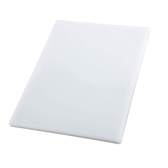 Winco Polyethylene Cutting Board, 3/4"H x 18"W x 24"D, White