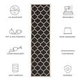 thumbnail image 6 of Safavieh Courtyard Alyssa Geometric Indoor/Outdoor Runner Rug, Black/Beige, 2'3" x 8', 6 of 10