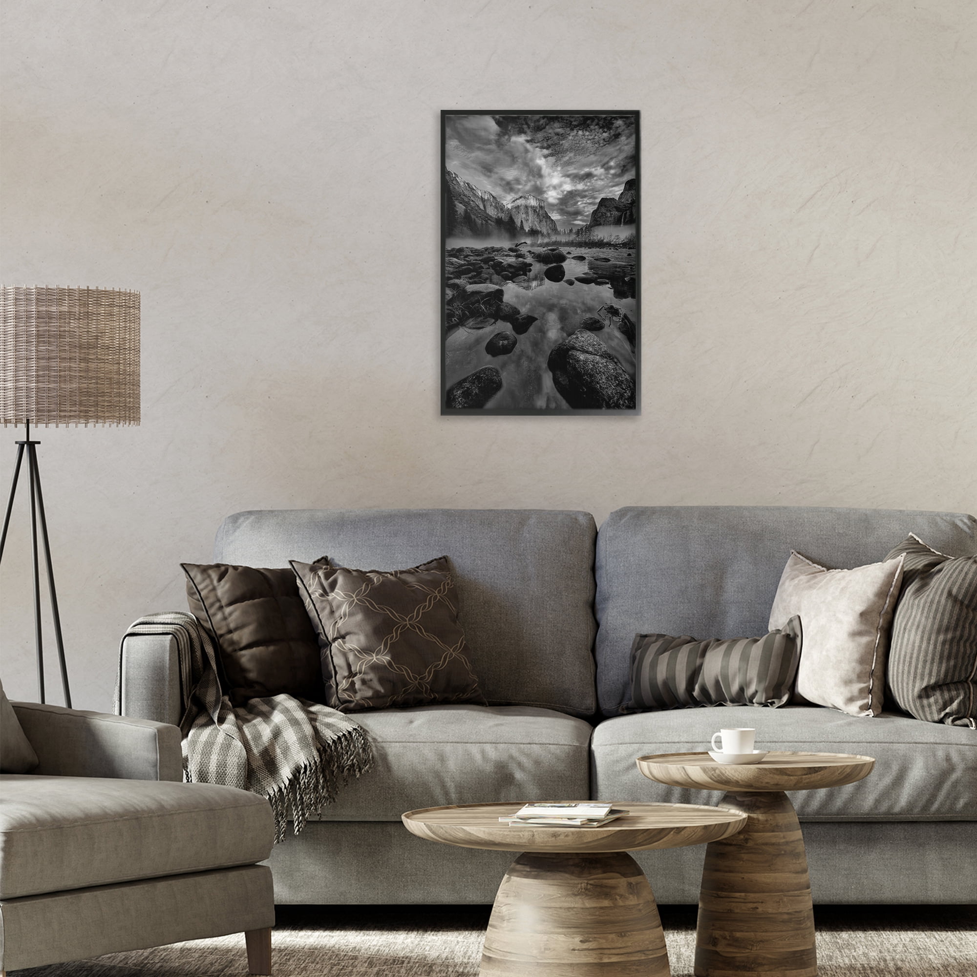 Stupell Industries Morning in Yosemite Valley Black Framed Giclee Art, design by Jon Evan