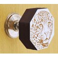 thumbnail image 2 of IBA Indianbeautifulart White Engraved Knobs Furniture Knobs Cabinet Drawer Pull Pack 10, 2 of 3