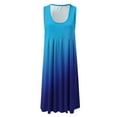 thumbnail image 4 of SMihono Robe d'Été pour Femmes Grande Taille Mode Robes d'Été Imprimées Décontractées Sans Manches Vacances Plage Mini Robe, 4 of 4
