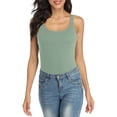 thumbnail image 1 of Débardeur pour Femme avec Soutien-Gorge Intégré, Camisole à Larges Bretelles Ajustables, Tricot de Coton, 1 of 6