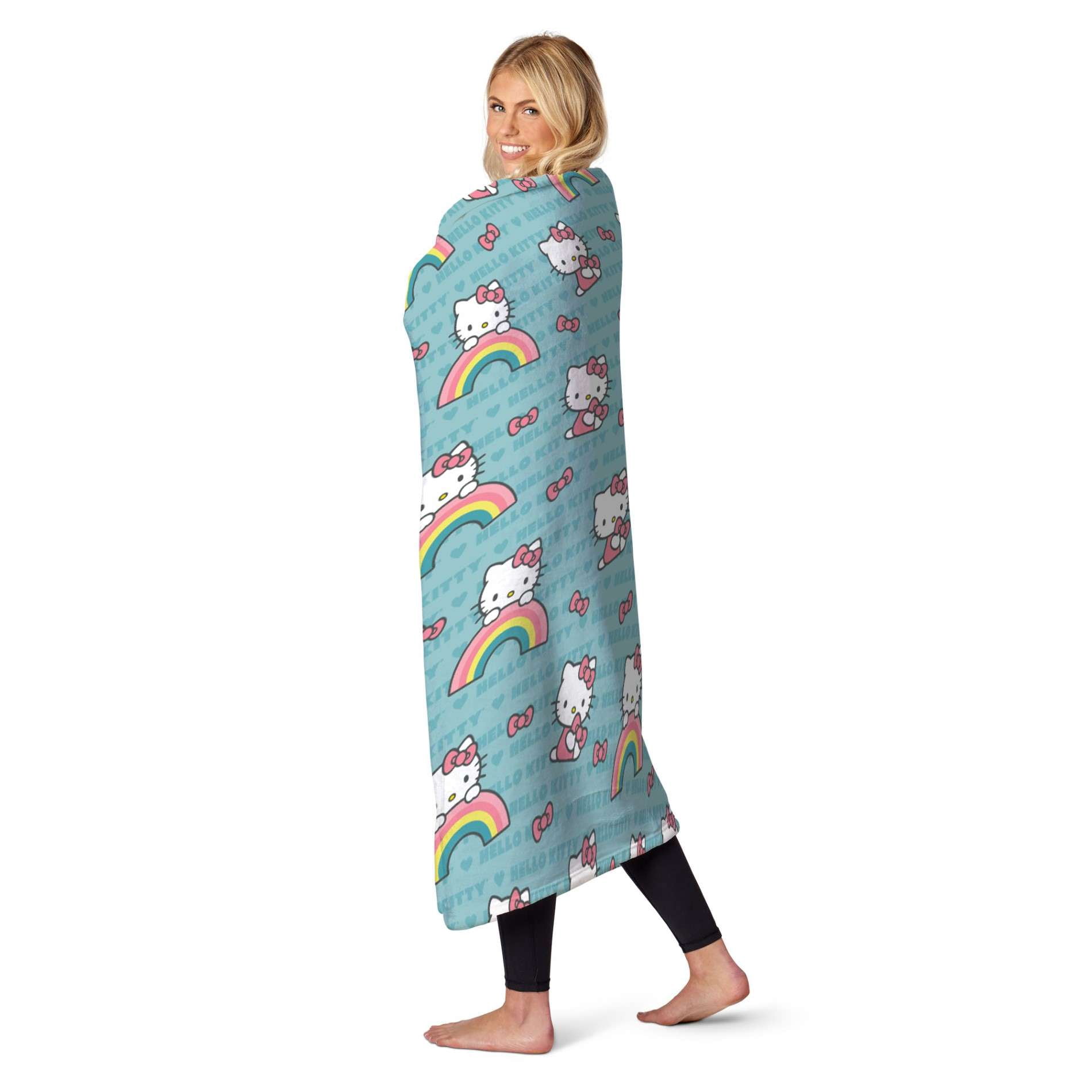 Sanrio Hello Kitty Bow So Sweet Kids Silk Touch Throw Blanket