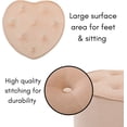 thumbnail image 4 of BirdRock Home Heart Tufted Velvet Ottoman Foot Stool - Pink, 4 of 8