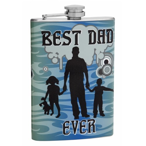 8oz "Best Dad Ever" Hip Flask