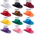 thumbnail image 2 of Kiibsot Plain Felt Cowboy & Cowgirl Hat for Men Women, Western Cowboy Hat for Adult, 2 of 3
