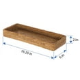 thumbnail image 4 of Kouboo La Jolla Elongated Rattan Vanity Tray Wicker Storage For Paper, Hand Towel Bathroom Vanity Organizer Countertop, White Wash, 4 of 11