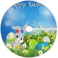 thumbnail image 1 of FMSHPON Happy EasterRabbitEggs Xmas Christmas Tree Skirt Stand Mat for Holiday Party Decoration Indoor Outdoor 36 inches, 1 of 6