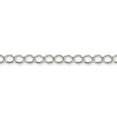 thumbnail image 4 of Auriga Fine Jewelry 925 Sterling Silver 5.75mm Fancy Open Curb Bracelet 7inch for Women, 4 of 6