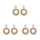 thumbnail image 1 of Sonducket Pendientes colgantes ligeros hechos a mano para mujer, aretes tejidos exquisitos a la moda y elegantes, champán Type1 NO1, 1 of 6