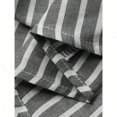 thumbnail image 6 of Black Striped High-Waist Tiered Maxi Skirt With Ruffled Waistband, 6 of 6
