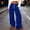 (Blue), variant on Womens Wide Leg Sweatpants High Waisted Baggy Pants Fashion Teen Girl Drawstring Athletic Joggers