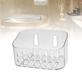 thumbnail image 3 of PAMINGONO Shower Adhesive Shelves 1Pack Wall Mounted Storage Organizer Plastic Bathroom Accessory, 3 of 8