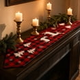 thumbnail image 6 of Trovenix Christmas Decorative Table Runner Long Strip Table Scarf For Dining Table Mantel Holiday Party Layout Winter Home Decor, 6 of 6