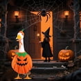 thumbnail image 5 of Porch Goose Outfits, Halloween Goose Outfit Spring Costume Set, Dress with Straw Hat and Sunglasses for Lawn Patio Yard Outdoor Decor (#06), 5 of 10