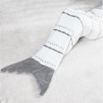 thumbnail image 1 of ANVI Home MAS-506-GRE Mermaid Stripe Fleece Throw, Grey, 1 of 1