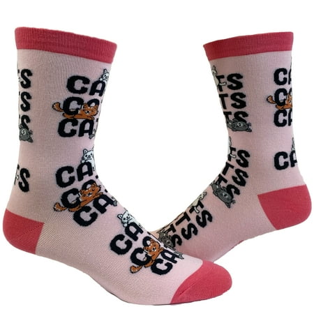 

Youth Cats Cats Cats Socks Funny Crazy Cat Lady Pet Kitty Animal Lover Graphic Novelty Footwear