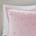 thumbnail image 4 of Gracie Mills Elysia Plush Comforter Set Twin Pink Metallic Heart GRACE-11234, 4 of 5
