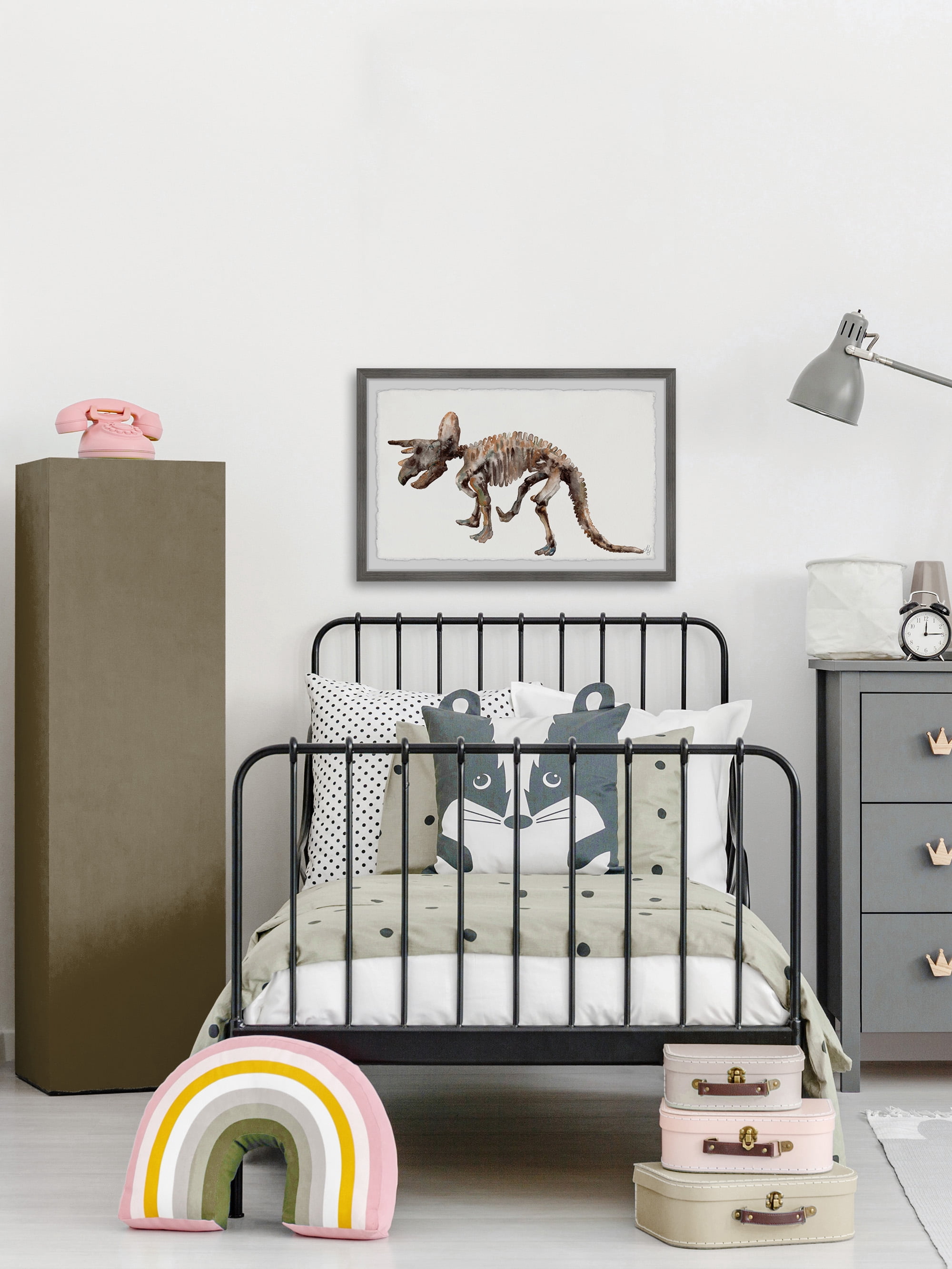 Marmont Hill Triceratops Skeleton Framed Wall Art