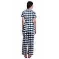 thumbnail image 4 of Moomaya Pyjama pour Femmes Ensemble de Pjs Chemise de Pyjama en Coton Imprimé à Boutons Tenue de Nuit, 4 of 6