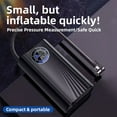 thumbnail image 4 of Tire Inflator Portable Air Compressor，Mini Tire Pump Quick Inflating with LED Light and Digital Pressure Gauge(12V), 4 of 8
