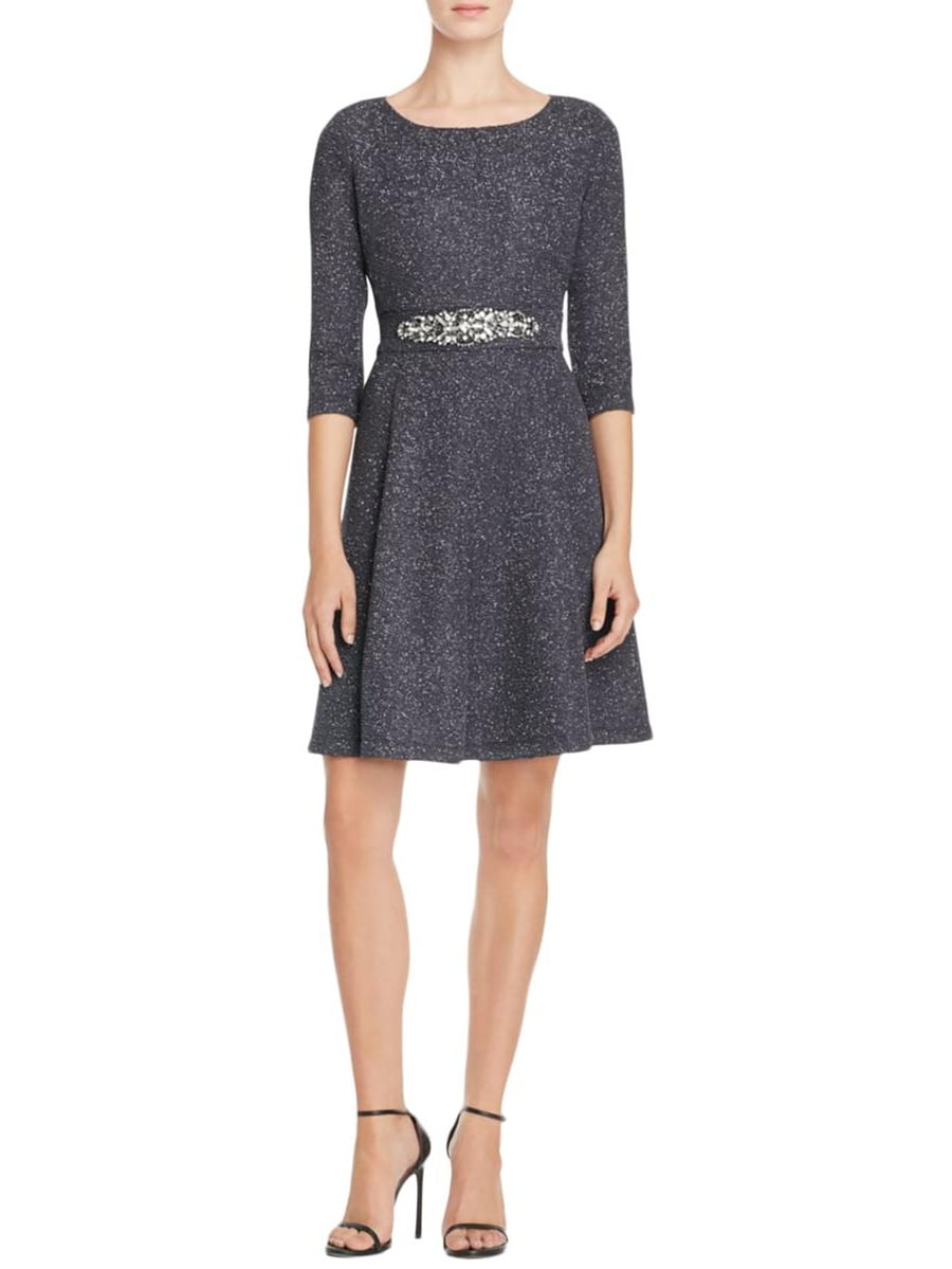Eliza J Womens Glitter Jeweled Belt 