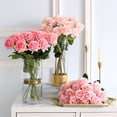 thumbnail image 4 of Simulated Flower Ornamental Real-looking Vibrant Faux Silk Rose Artificial Flower for Wedding, 4 of 8