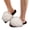 White, variant on Women's Slides Slippers Fluffy Fuzzy Sandals Open Toe Slide Indoor Outdoor House Shoes Women's Fall Winter Flat Slippers