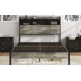 thumbnail image 3 of Modern Single Bed Frame with Storage Compartment at Headboard and Integrated USB Charging Station – Space-Saving Design for Dorm Rooms and Small Apartments, 3 of 9