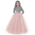 thumbnail image 1 of Girls Lace Long Prom Gowns Bridesmaid Kids Dresses For Girls Teens Girl Party Dress Kids Princess Evening Formal Wedding Vestido, 1 of 5