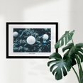 thumbnail image 2 of Wynwood Studio Holiday and Seasonal Framed Wall Art Prints 'Merry and Bright Blue' Christmas Home Décor - Blue, White, 19" x 13", 2 of 4