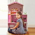 thumbnail image 4 of Doll House Dream House for Girls - DIY Pink Dollhouse, Furniture, Pretend Play House with Accessories, Ideal Birthday Toy for Girls, 4 of 6