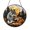 Acrylic 3.5 Inch, variant on Wildlife Wolf and Cub Window Hanging – Decorative Stained Glass Style Art