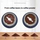 thumbnail image 2 of Molinillo de café eléctrico para frijoles, especias y más, cuchillas de acero inoxidable, cámara extraíble, rinde hasta 12 tazas, negro, 2 of 5