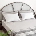 thumbnail image 3 of Juego de 2 Almohadas para la Cama Cojines para Dormir y Funda de Almohada Rectangular Blanca Antialérgica Antiácaros y Refrescante Decorativa en Algodón y Blanco. Desmontable y lavable (46*60 cm) JAMW Sencillez, 3 of 5