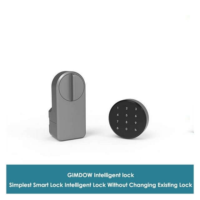 Serrure de Porte, Serrure de Porte Intelligente Mot de Passe Numérique Compatible Bluetooth Autocollant Intelligent Installation Tuya Serrure de Porte Électronique Intelligente, Facile à Installer