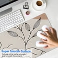 thumbnail image 4 of Long Mouse Pads for Desk,Brown Boho Line Art Face and Plant Desk Mats on Top Of Desks, Desk Mouse Pad Extra Large with 3mm Non-Slip Base and Stitched Edge for Gaming,Work,Home 31.5"x11.8", 4 of 5