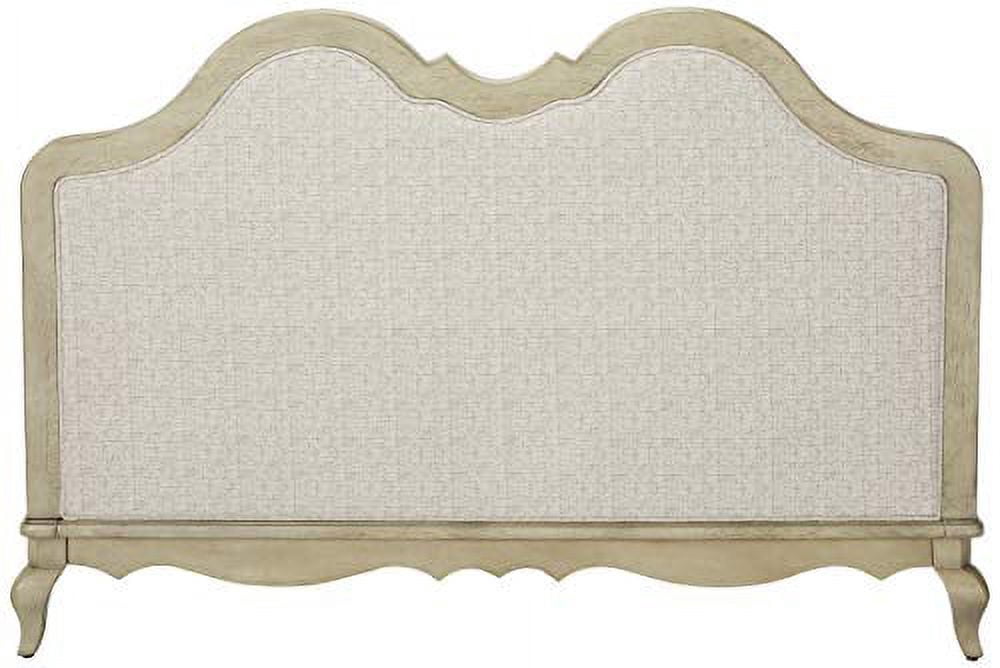 Acme Furniture Loveseat (w/2 Pillows), Beige Fabric & Antique Taupe 56051