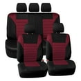 thumbnail image 2 of FH Group Car Seat Covers Full Set Burgundy 3D Air Mesh - Universal Fit, Automotive Seat Cover, Airbag Compatible, Split Bench Rear Seat, Washable Seat Cover for SUV, Sedan, 2 of 8