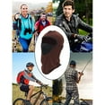thumbnail image 5 of Casco de motocicleta para montar al aire libre, forro interior a prueba de viento, sombrero de bicicleta a prueba de polvo y neblina, 5 of 5