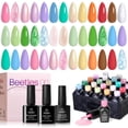 thumbnail image 1 of Set de esmaltes de uñas en gel Beetles, 20 colores, con capa base, 1 of 9