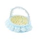 thumbnail image 4 of Cesta de flores para boda, cestas tejidas, portátil, hermosa cesta de flores para niña, de mano, para fiestas, bodas, eventos y ocasiones especiales. Azul, 4 of 8