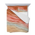 thumbnail image 7 of Quilts Full Size Bedding Set, Burnt Orange Ombre Coastal Lightweight Quilted Comforter, Summer Nautical Beach Ocean Seaside Soft Bedspread Coverlet with Pillow Covers for All Season, 78" x 90", 7 of 7