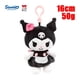 thumbnail image 1 of Sanrio-juguetes de peluche colgantes pequeños, muñecos de dibujos animados, Hangyodon, Kuromi, Pachacco, modelo Súper suave, relleno de algodón PP, regalos de cumpleaños para niñas, 1 of 5